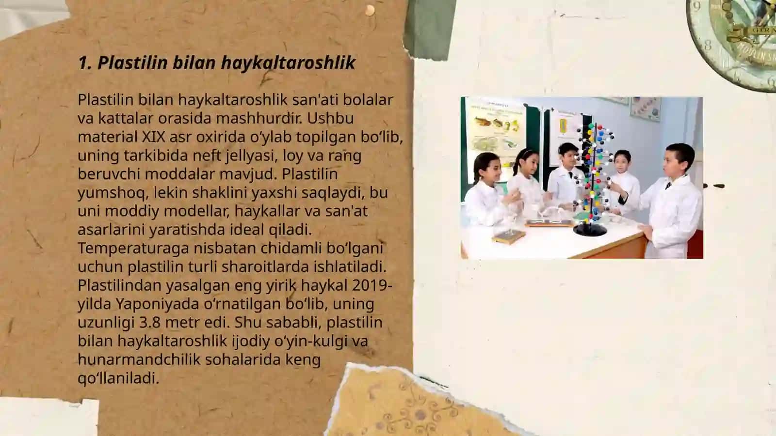 Plastilin va loy ishi 3