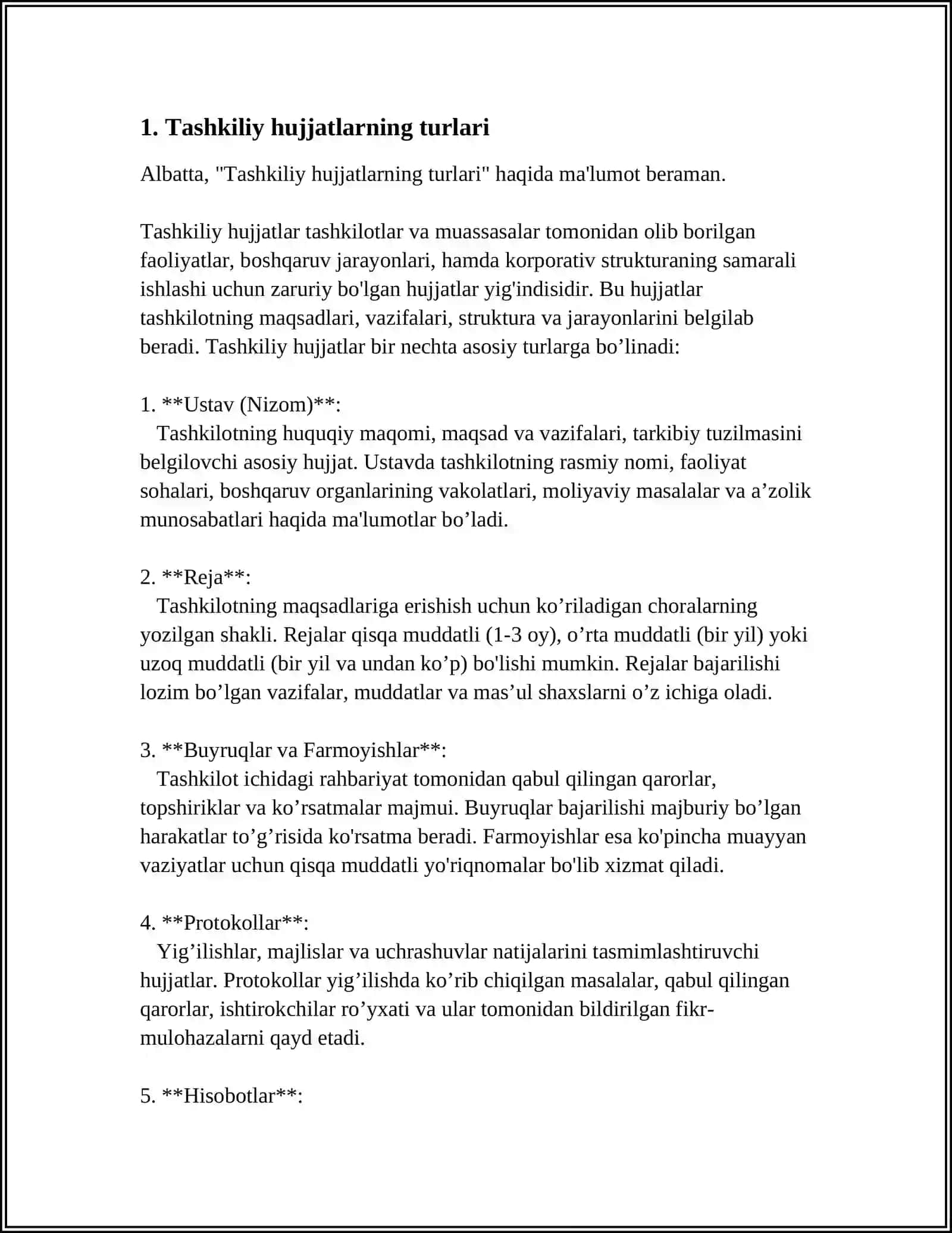 Tashkiliy Hujjatlar 3