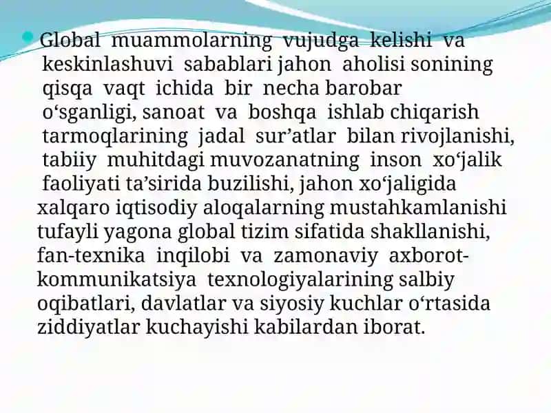 Global jarayonlardialektikasi 3