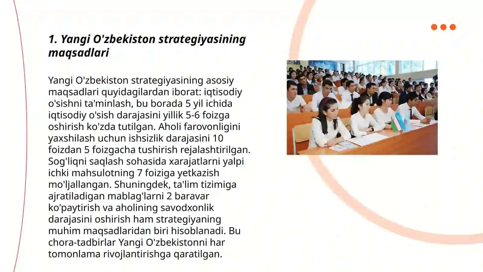 Yangi O'zbekiston strategiyasi va uning asosiy yo'nalishlari 3
