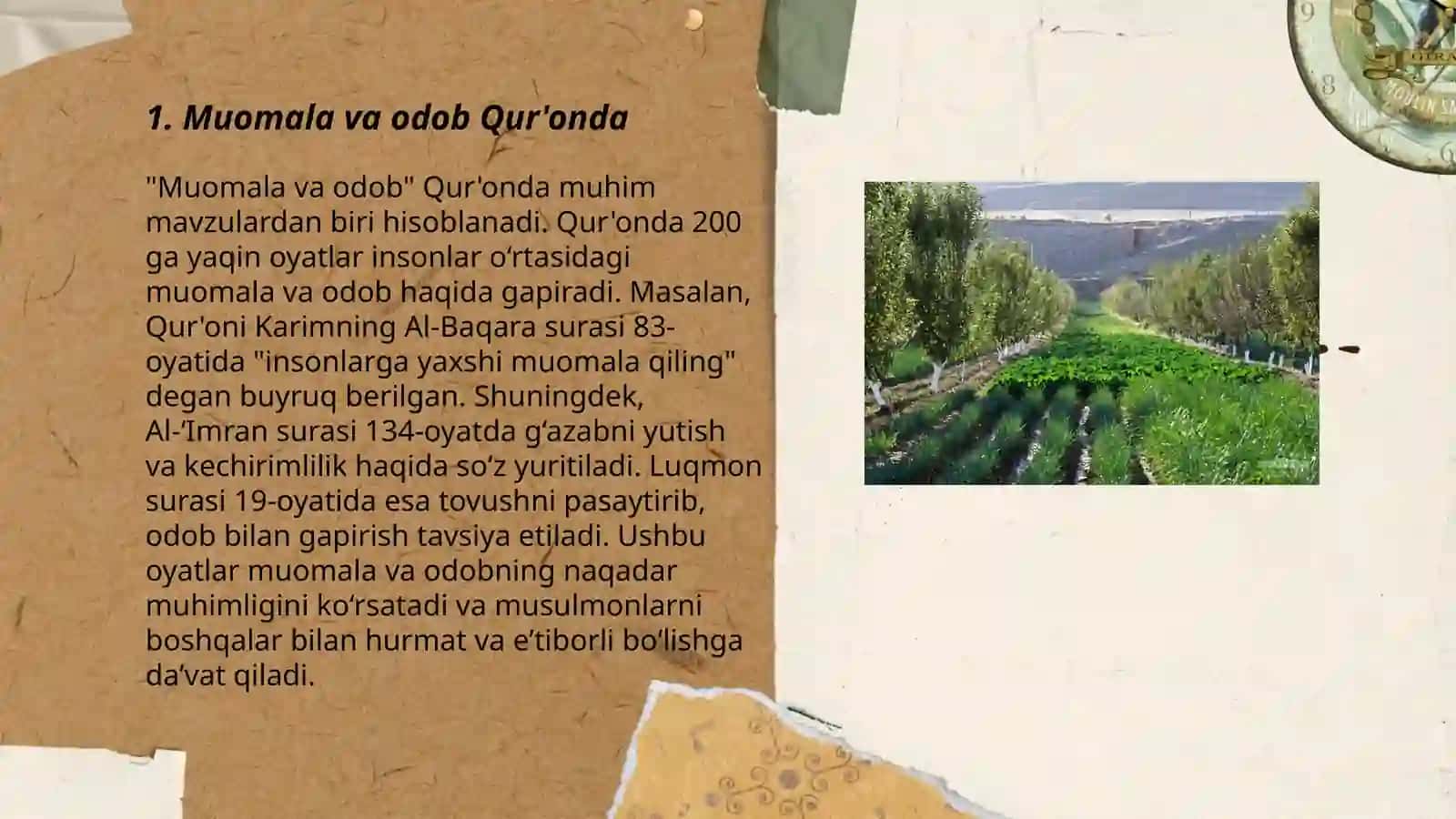 Qur'oni Karim va Hadisi sharifda muomala,chiroyli so'z xususida 3
