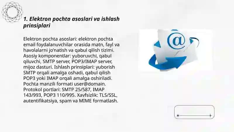 Elektron pochta asoslari va ishlash prinsiplari 3