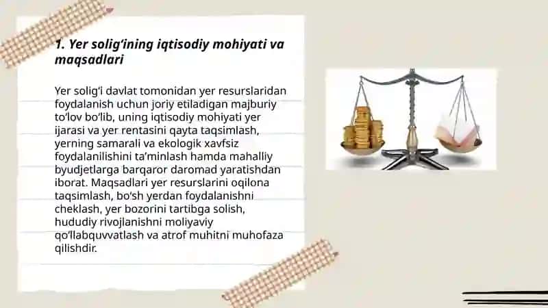 Yer Soligʻining Iqtisodiy Mohiyati 3