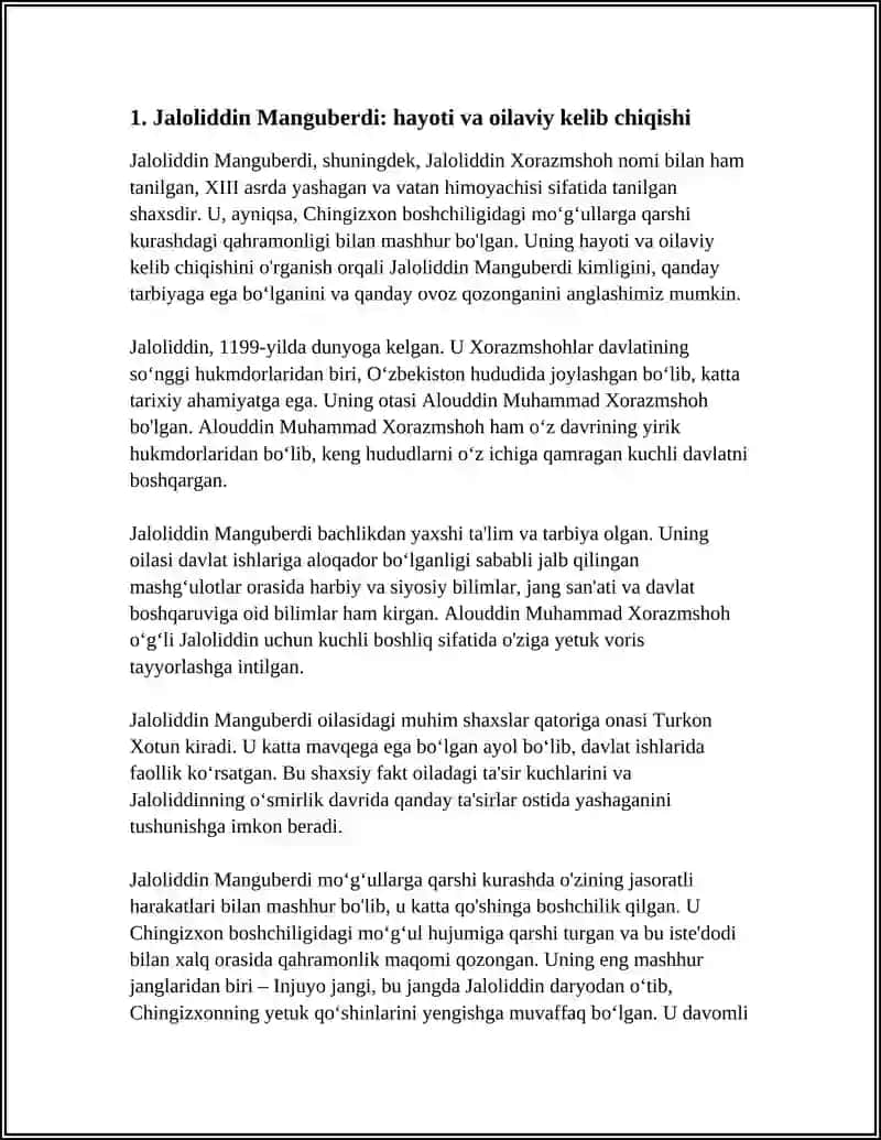 JALOLIDDIN MANGUBERDI _VATAN HIMOYACHISI 3