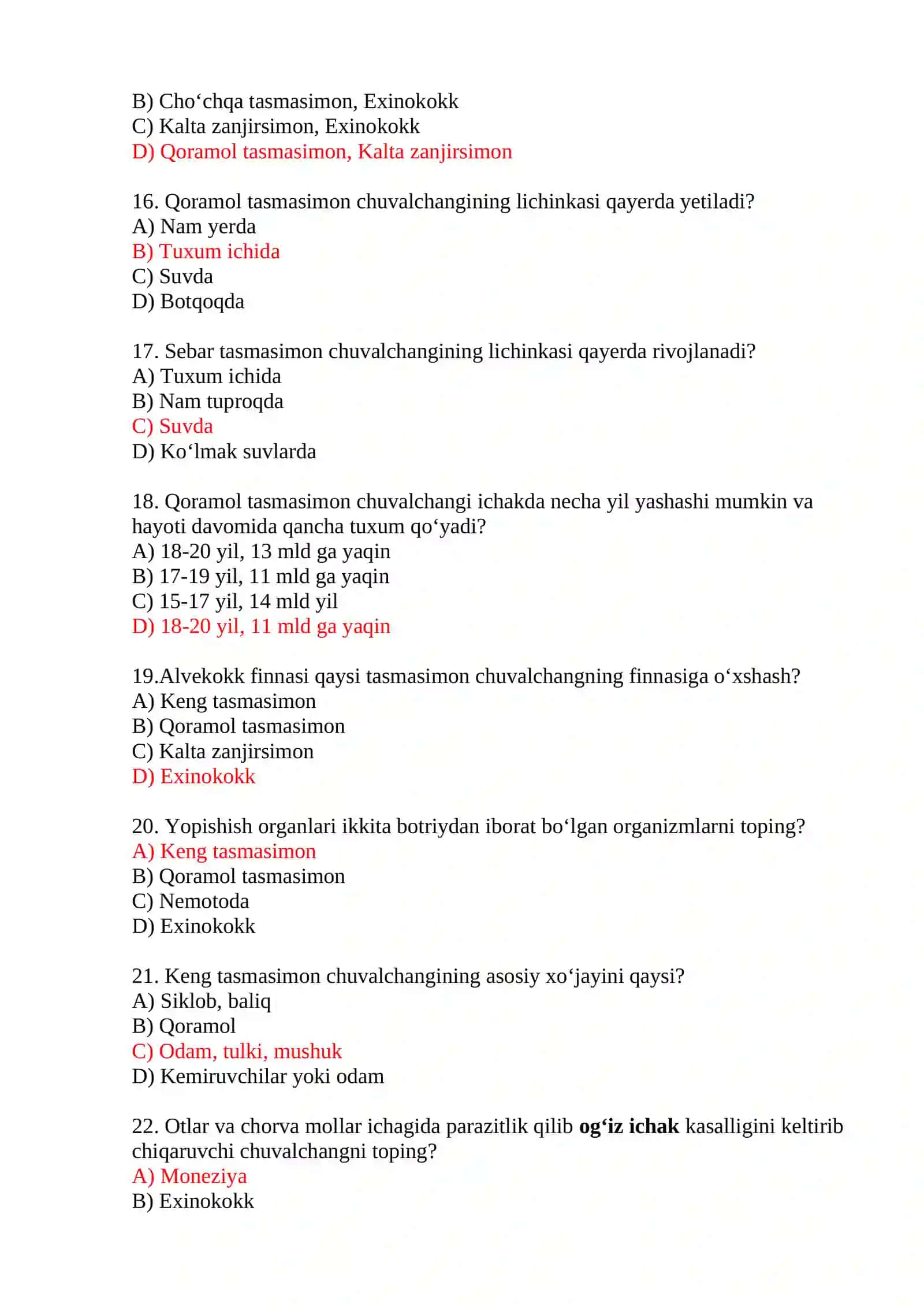 Umurtqasizlar zoologiyasi 3