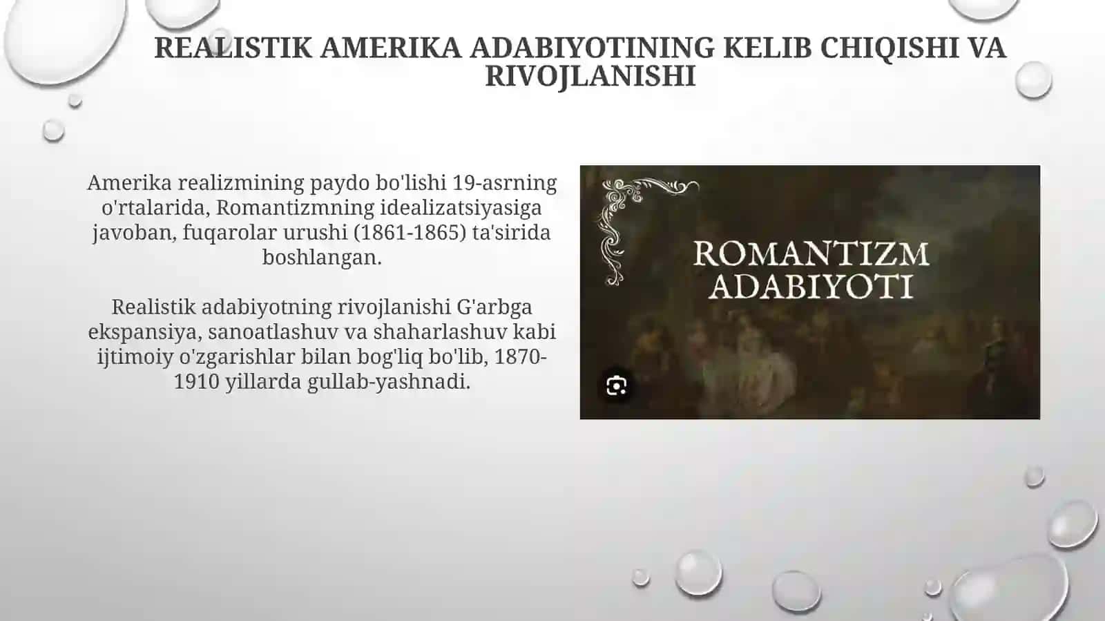 Amerika realistik adabiyoti 3
