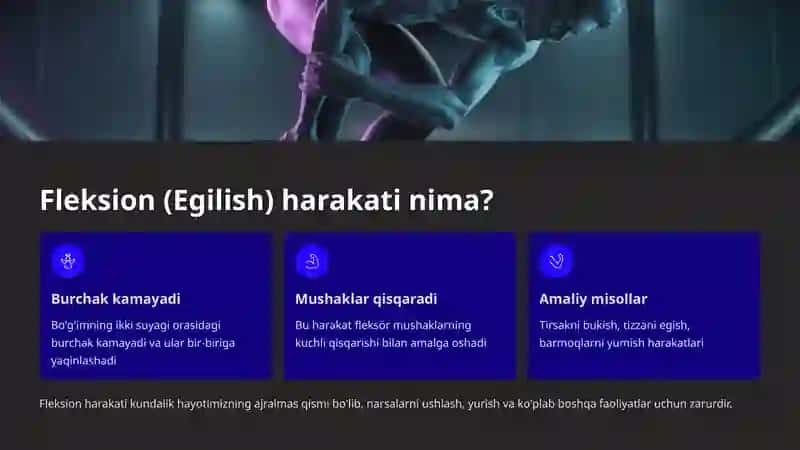 Bo'g'im Harakatlari: Fleksion va Ekstensiya 3