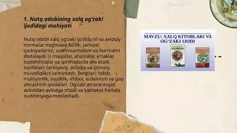 Nutq odobining xalq ogʻzaki ijodidagi mohiyati 3