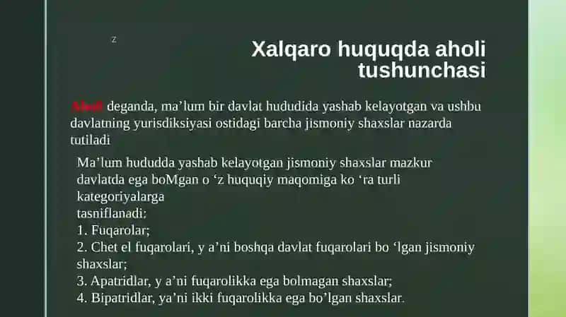 XALQARO HUQUQDA AHOLI 3
