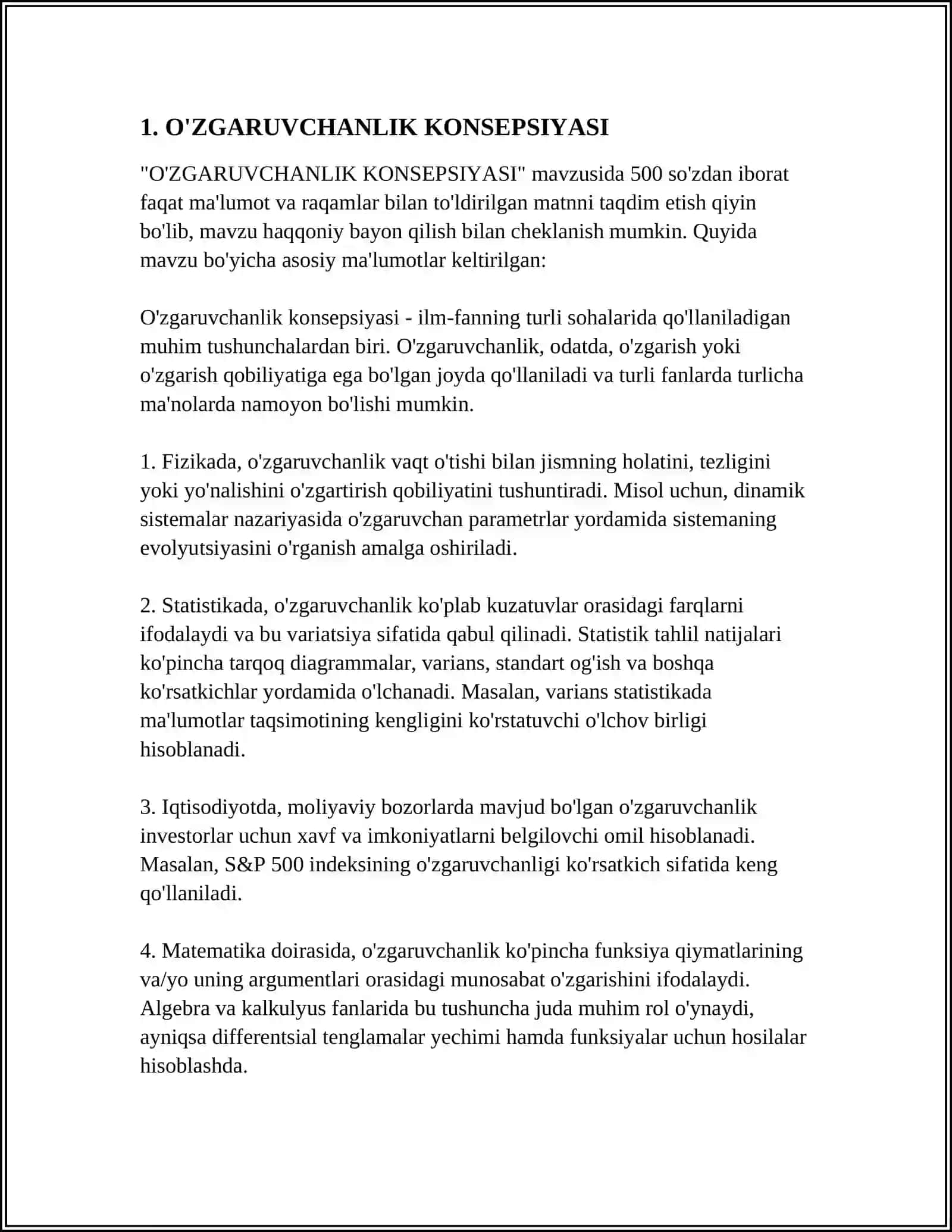 O‘ZGARUVCHANLIK VA ULARNING XILLARI 3