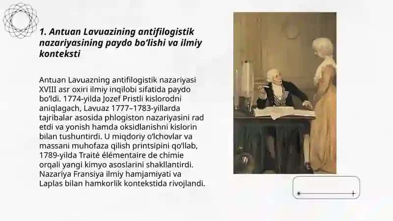 Antuan Lavuazining antifilogistik nazariyasi 3