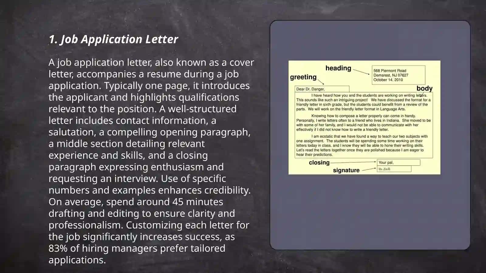 Job Application Letter 3