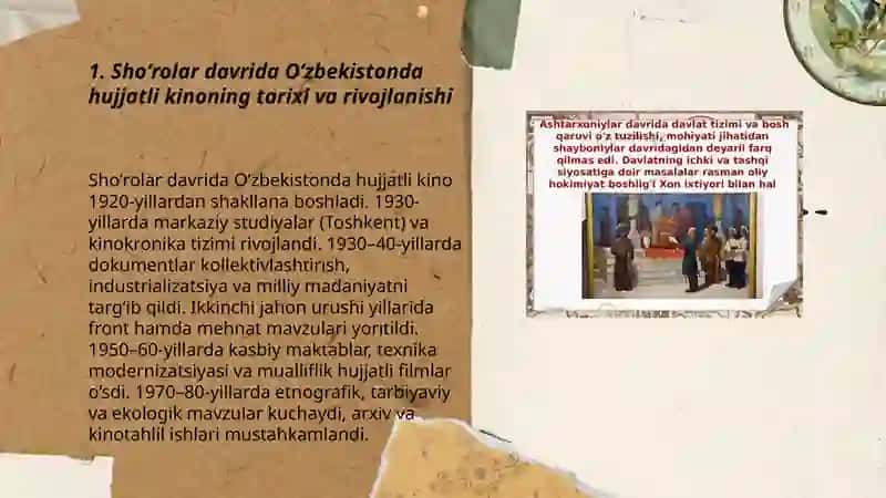 Shoʻrolar davrida Oʻzbekistonda hujjatli kino 3