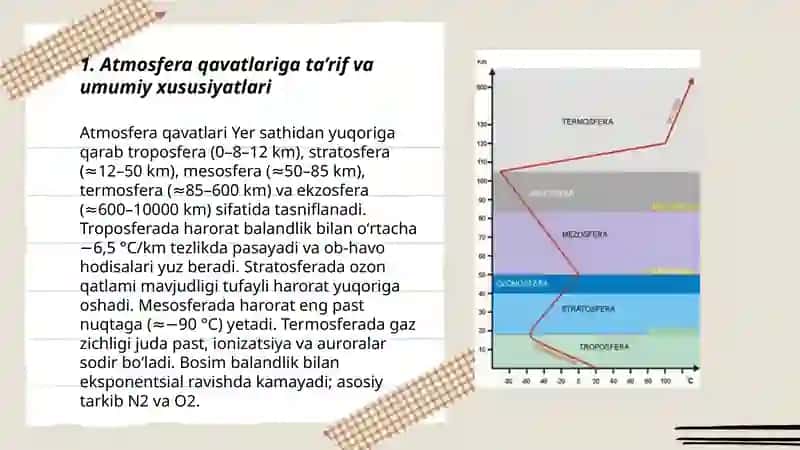Atmosfera qavatlariga ta’rif 3