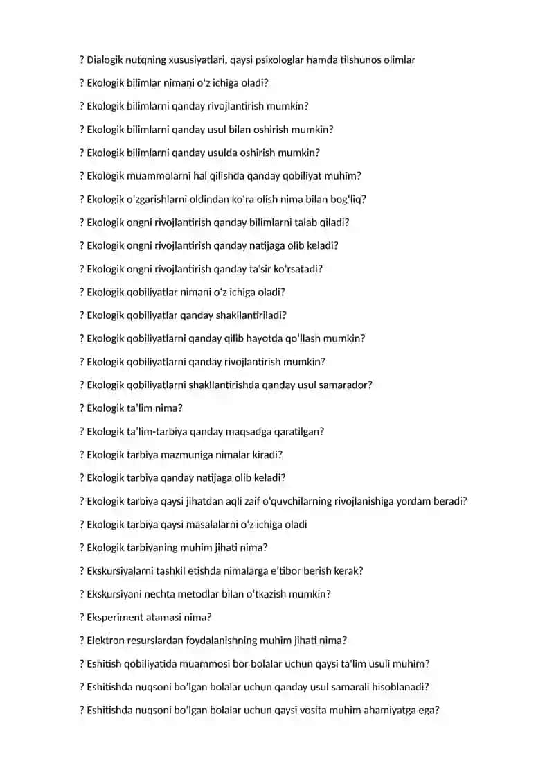 Tabiatshunoslikni o'qitish maxsus metodikasi 3