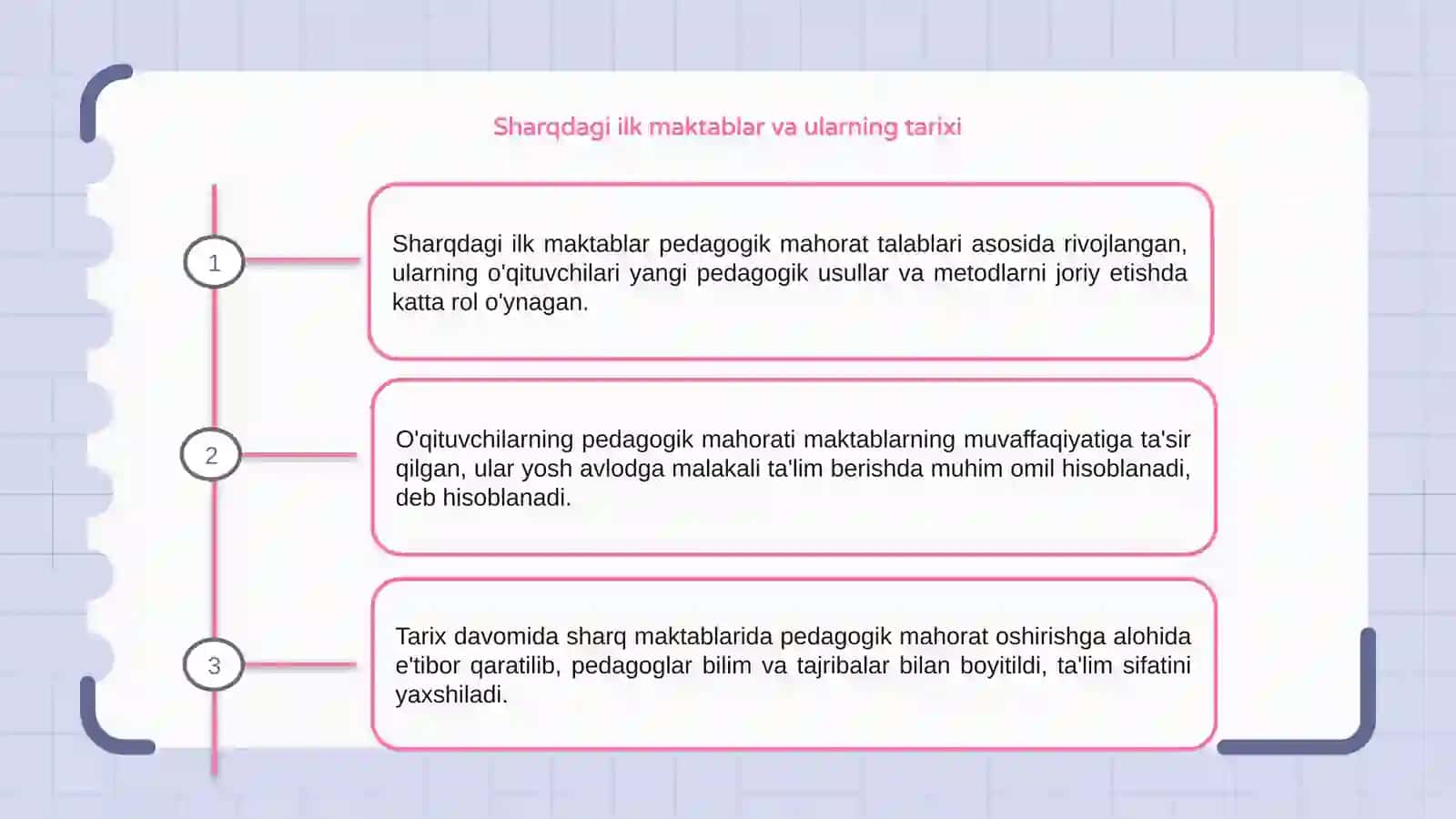 Sharqdagi ilk maktablarda o'qituvchining pedagogik mahorati 3