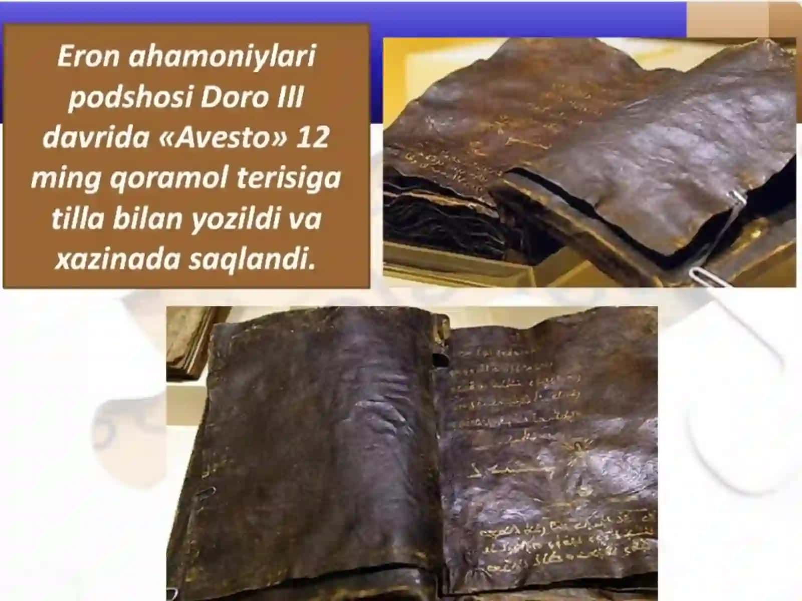AVESTO DATA'LIM TARBIYAGA OID FIKRLAR 3