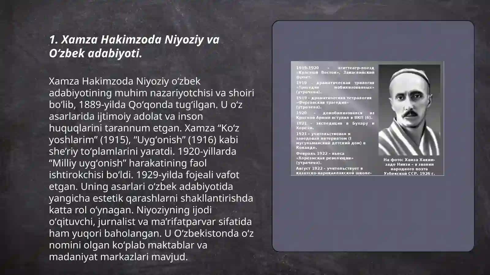 Xamza Hakimzoda Niyoziy va Oʻzbek adabiyoti 3
