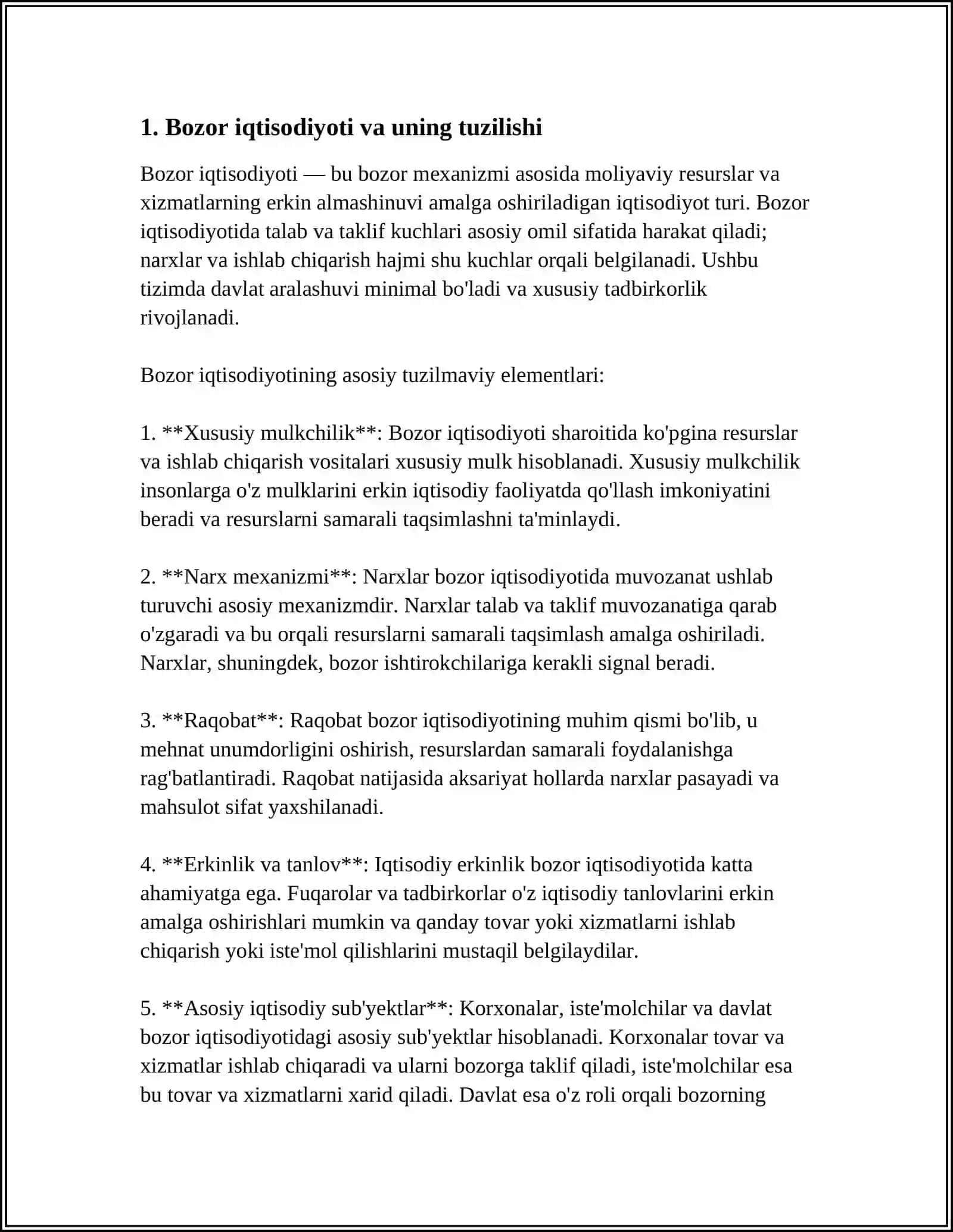 BOZOR VA TAVAKKALCHILIK 3