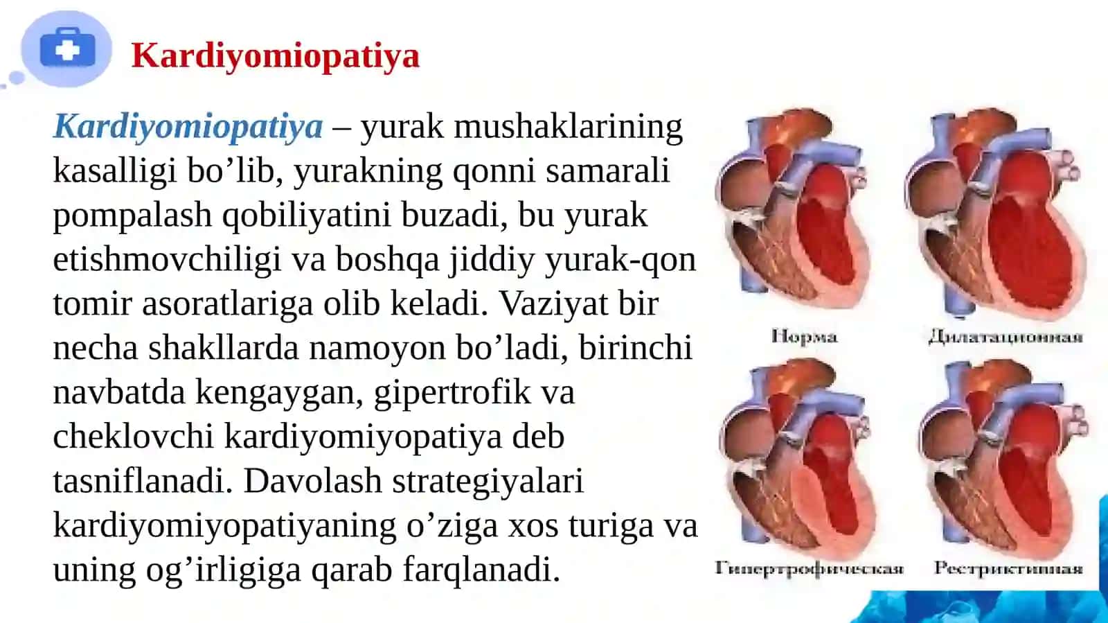 Kardiomiopatiyalar. Prion kasalliklari 3