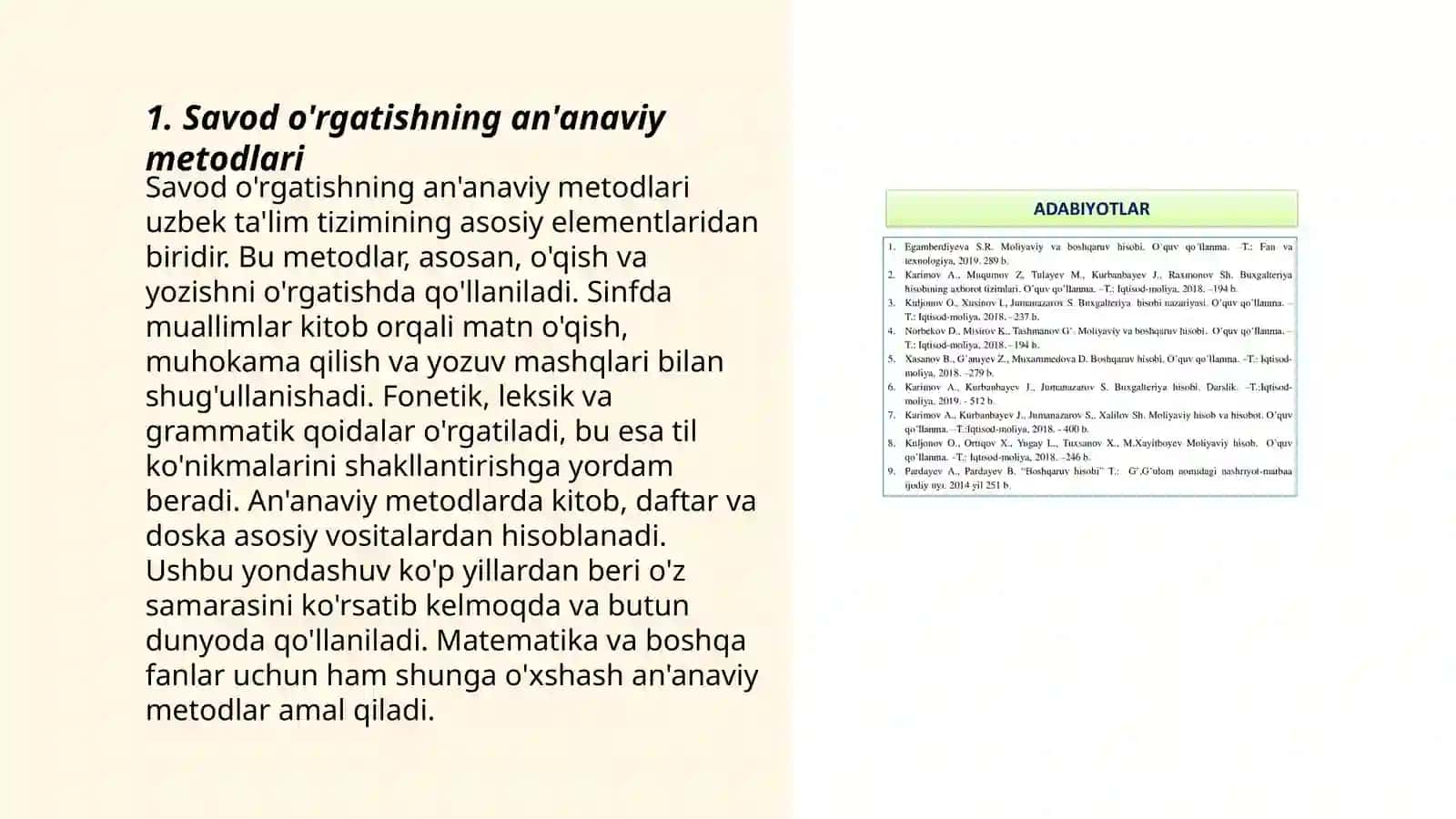 Savod oʼrgatish metodlariga qiyosiy - tanqidiy tahlil 3