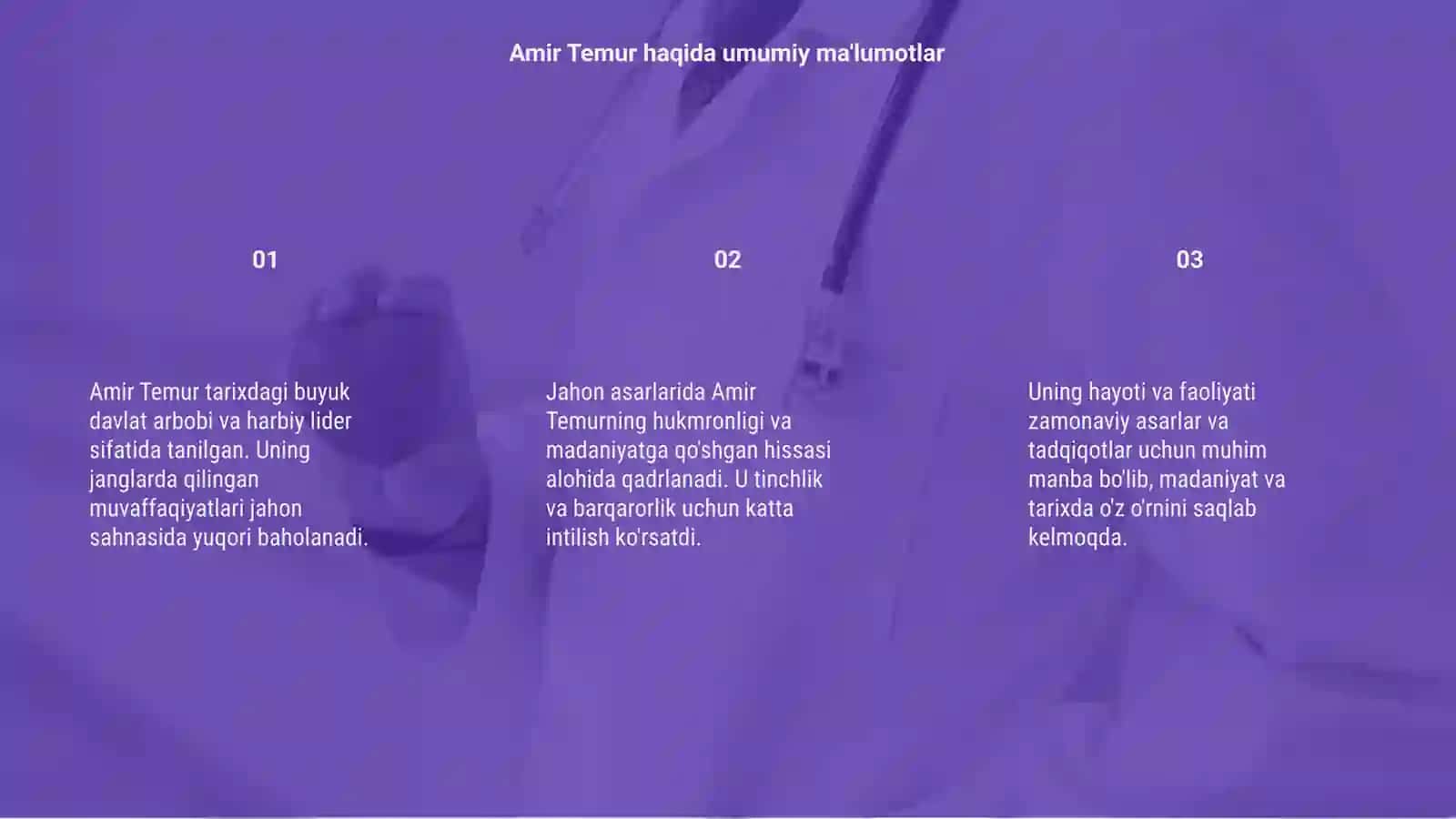 Amir Temur haqidagi jahon asarlari 3