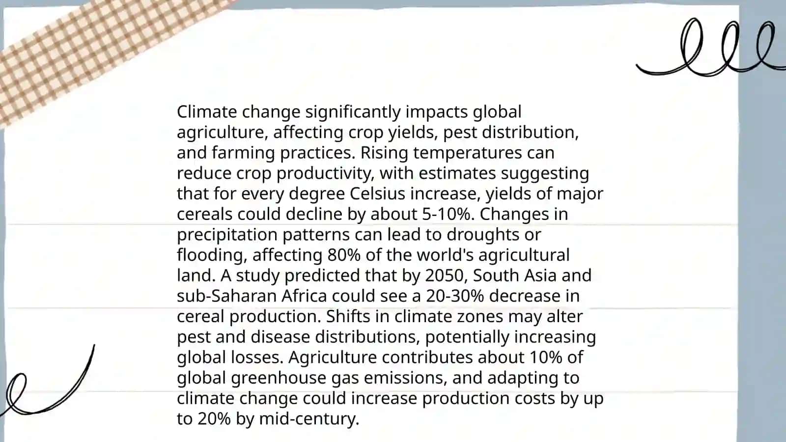 The Impact of Climate Change on Global Agriculture 3