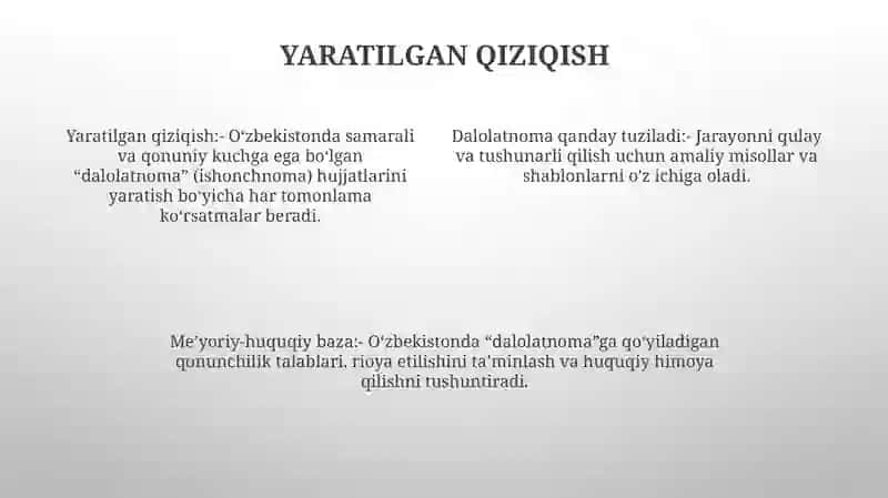 Dalolatnoma Qanday Tuziladi 3