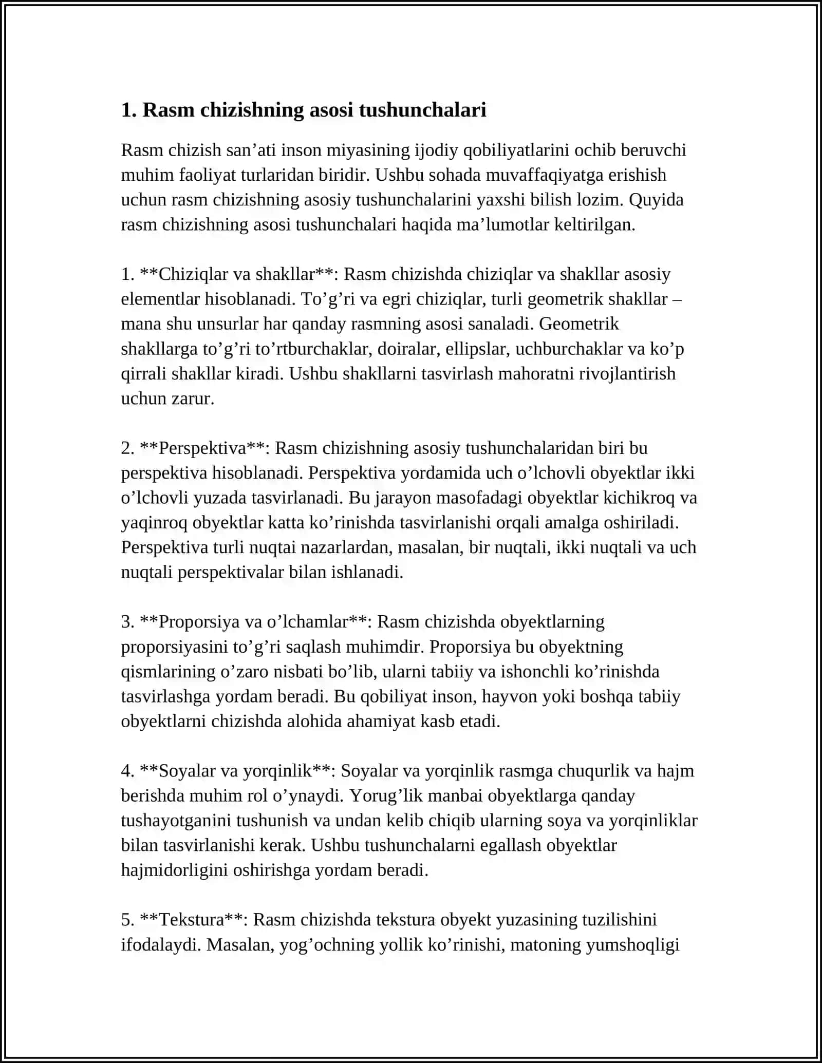 RASM HAYKAL VA ARXITEKTURA GEOMETRIYASI 3