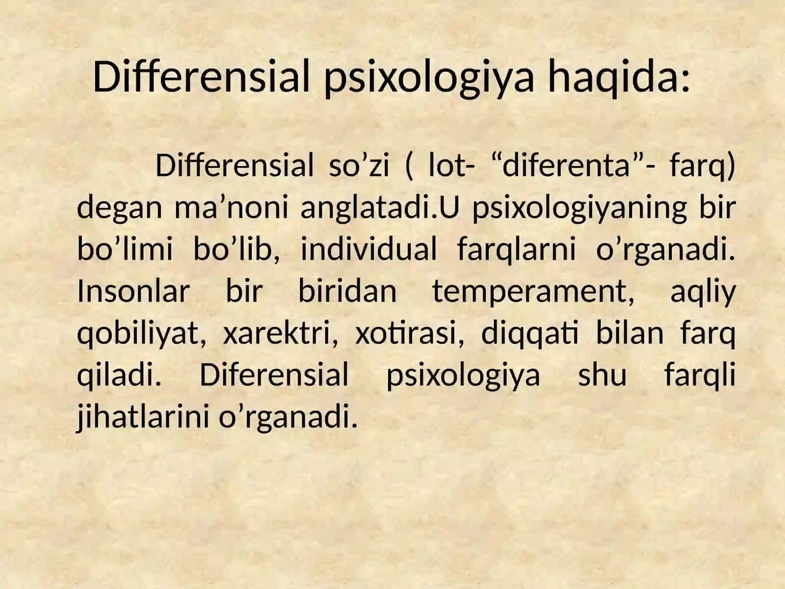 Differensial psixologiya 3