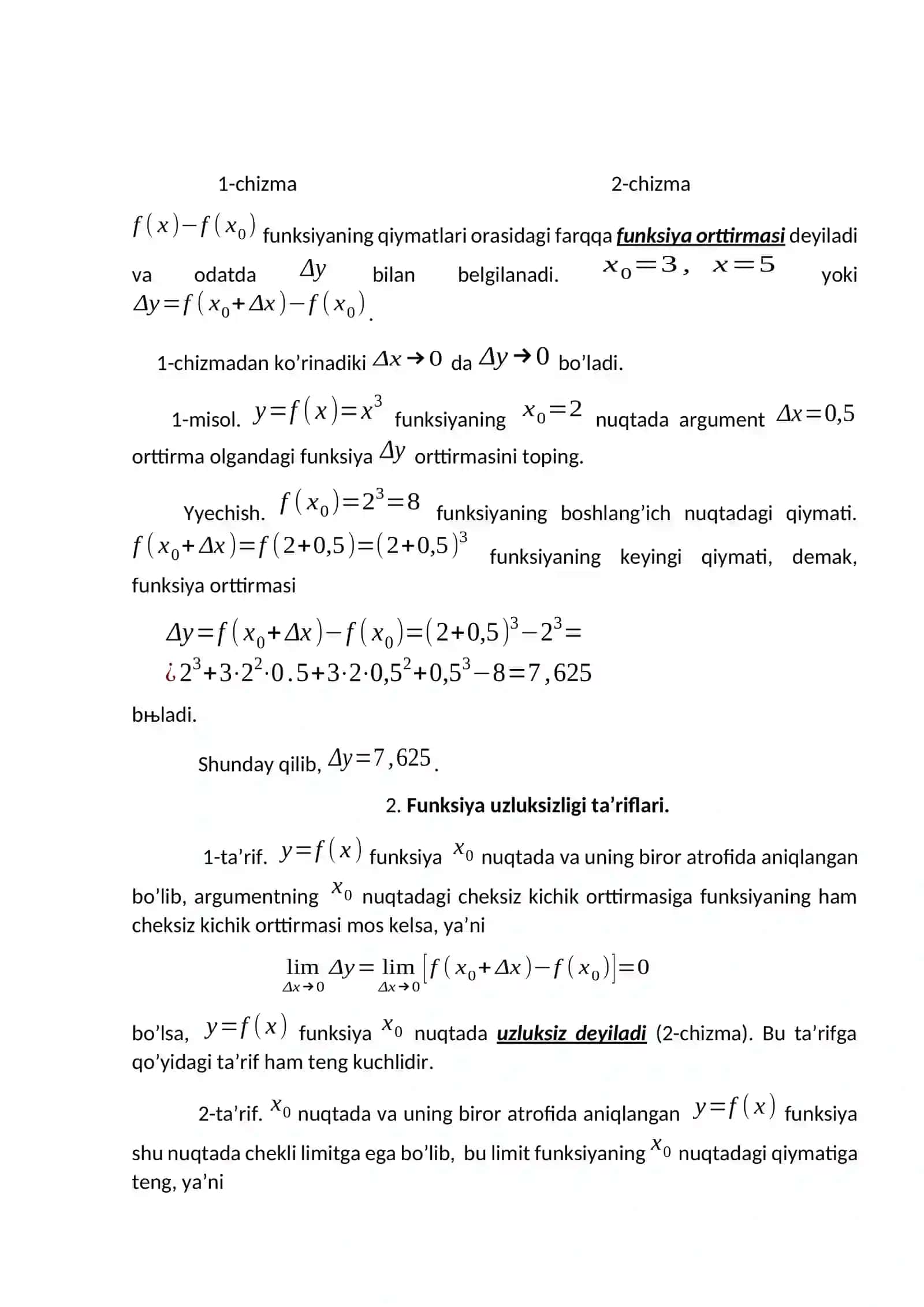 MATEMATIK ANALIZ (oliy matematika) 3
