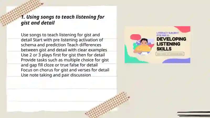 Developing Listening Skills Through Songs, Stories, and Games 3