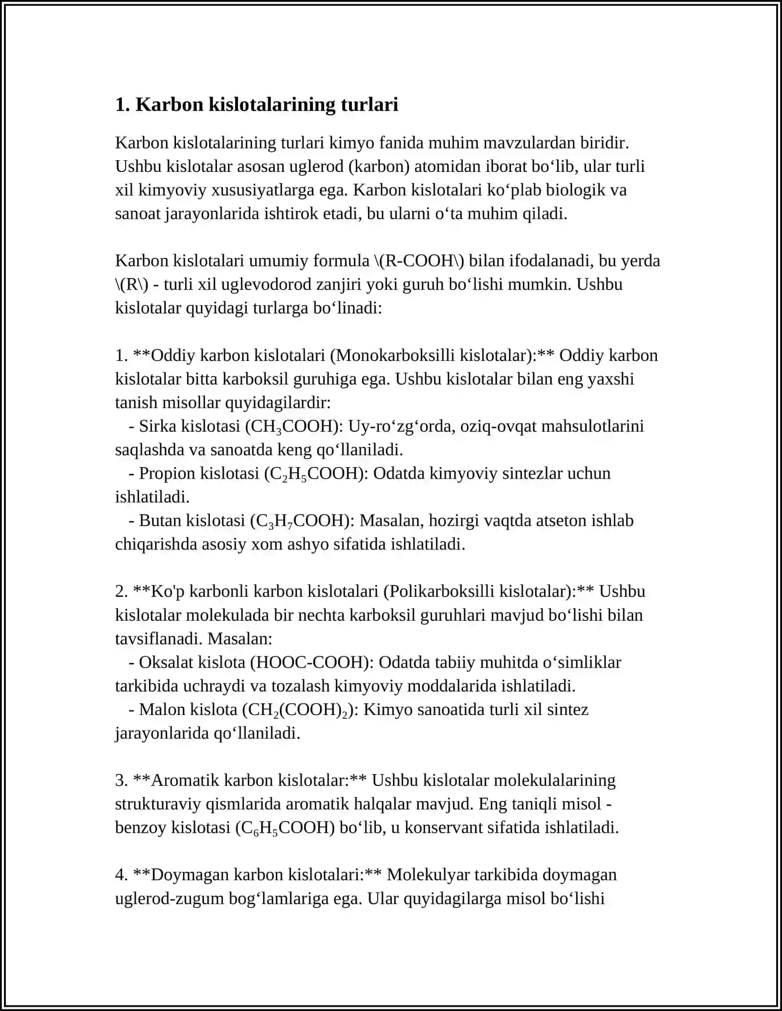 KARBON KISLOTALARI VA ULARNING AHAMIYATI 3