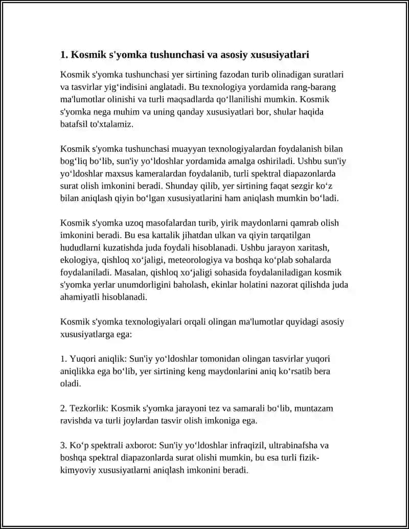 Kosmik s'yomka 3