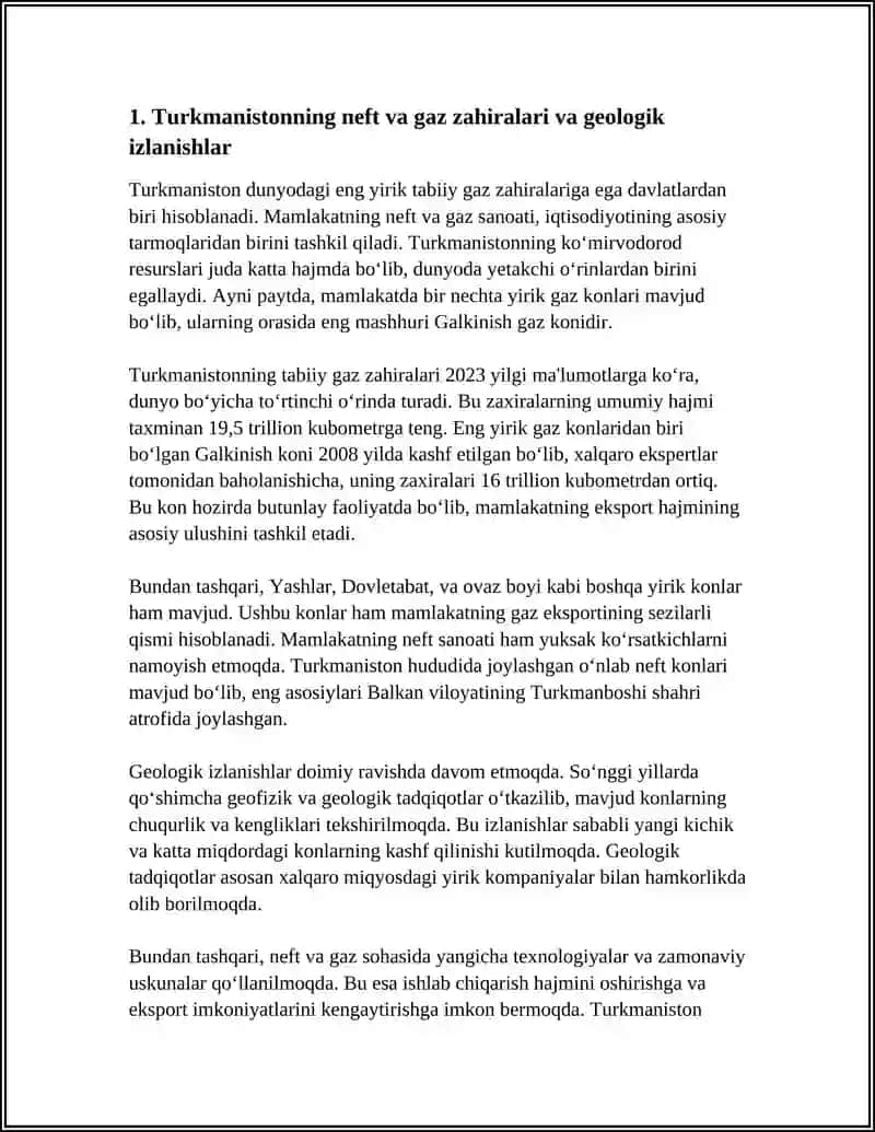 TURKMANISTON NEFT VA GAZ SANOATI 3