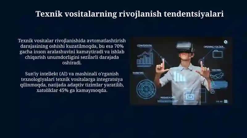 Texnik vositalarning rivojlanishtendensiyasi 3