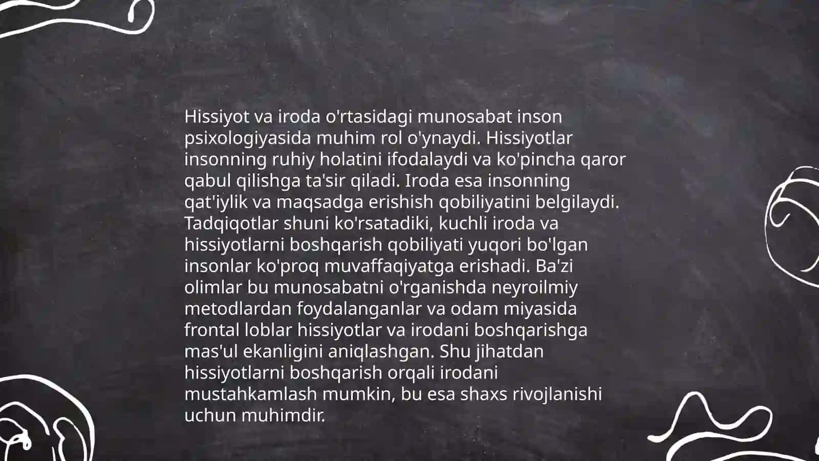 Hissiyot va iroda haqida tushuncha 3