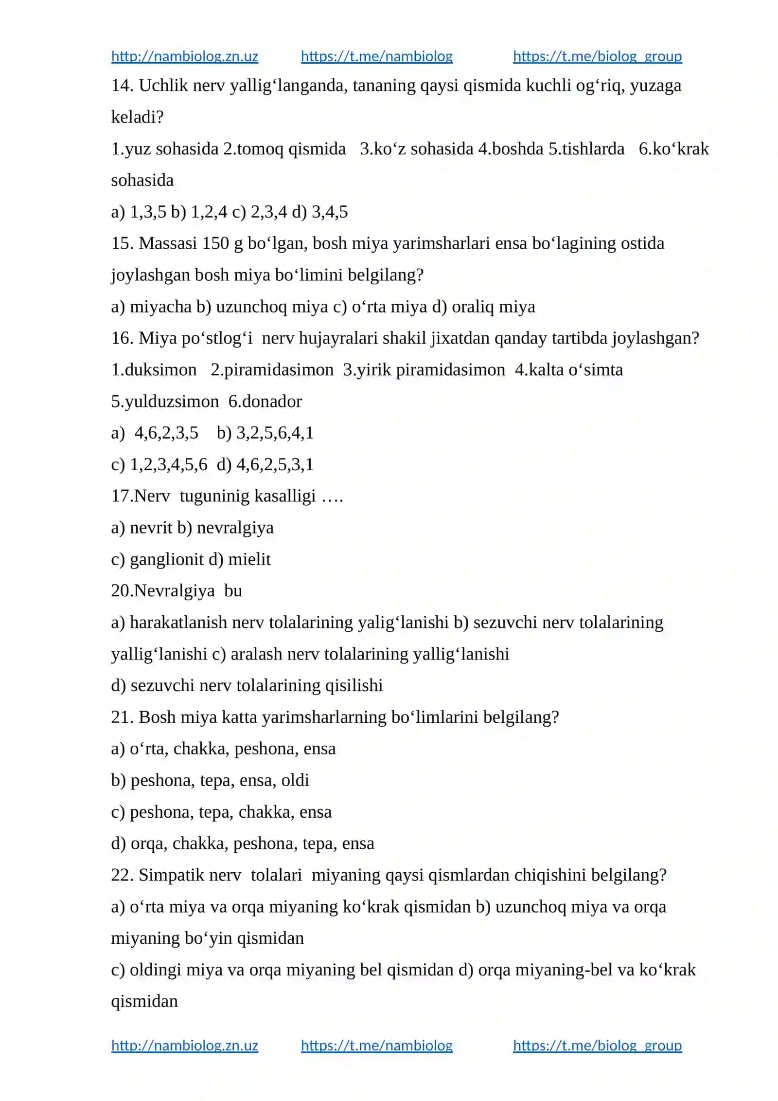 Nerv sistemasi 3