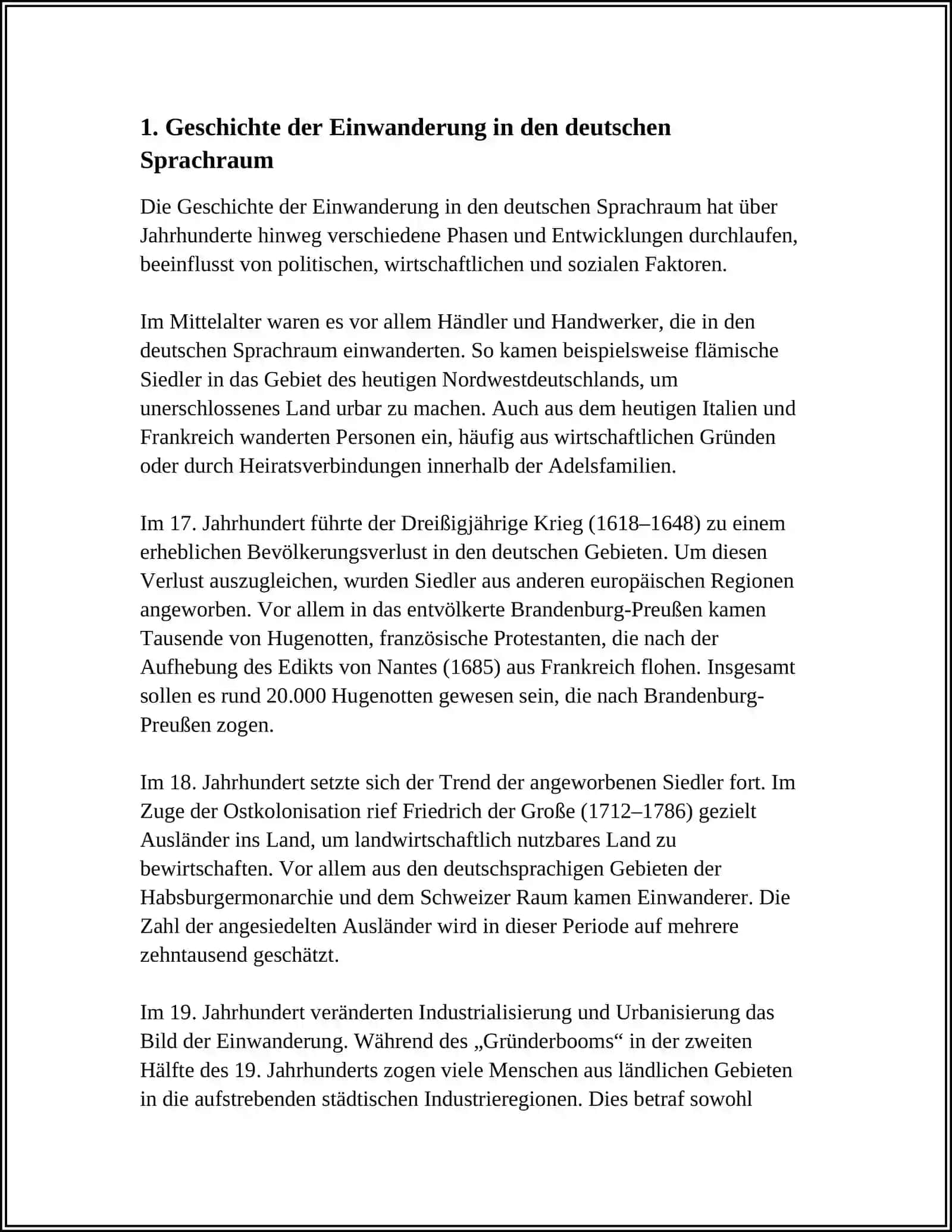 Einwanderung in den deutschen Sprachraum 3
