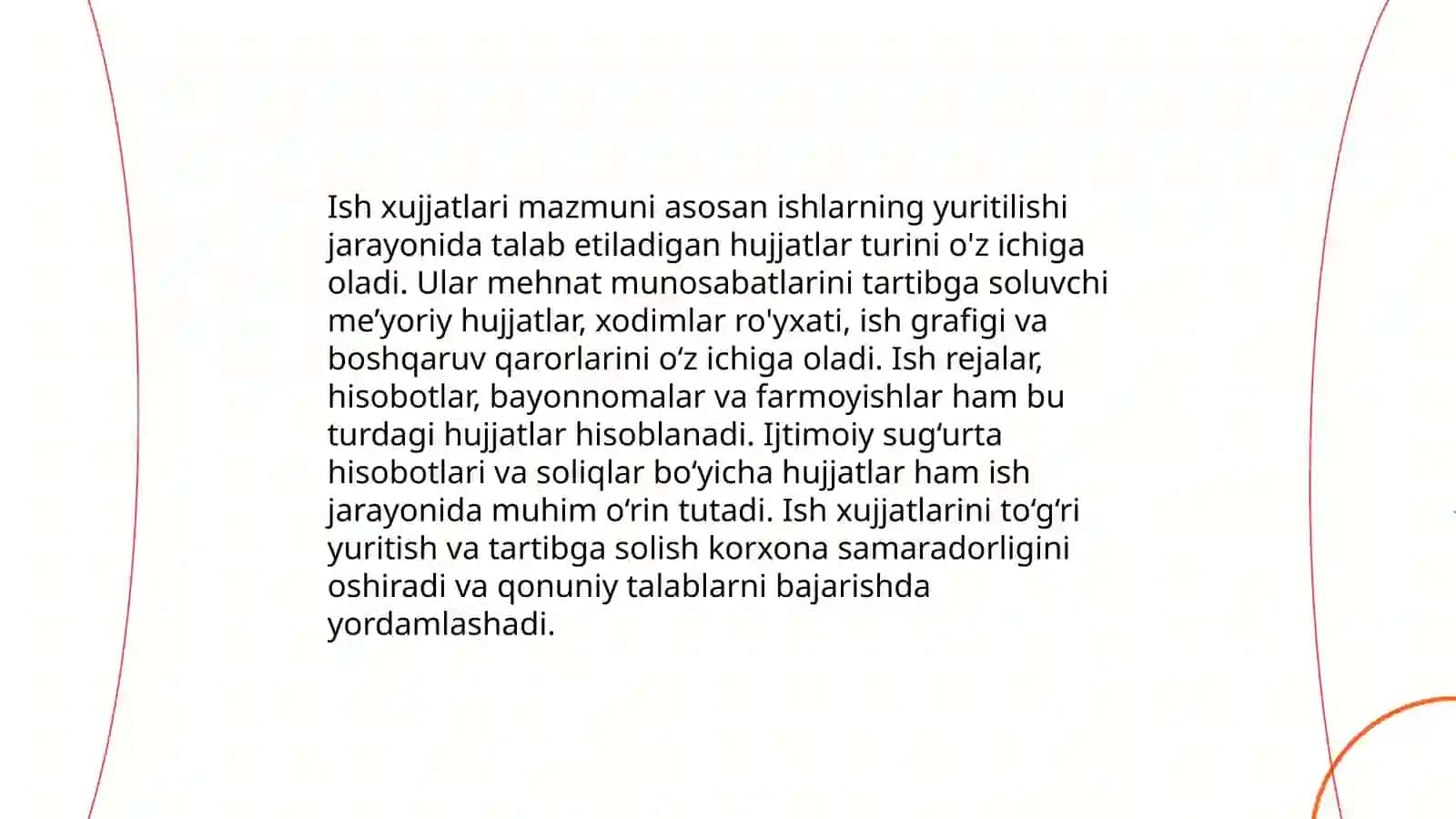 Ish xujjatlari va ularga qo'yiladigan talablar 3