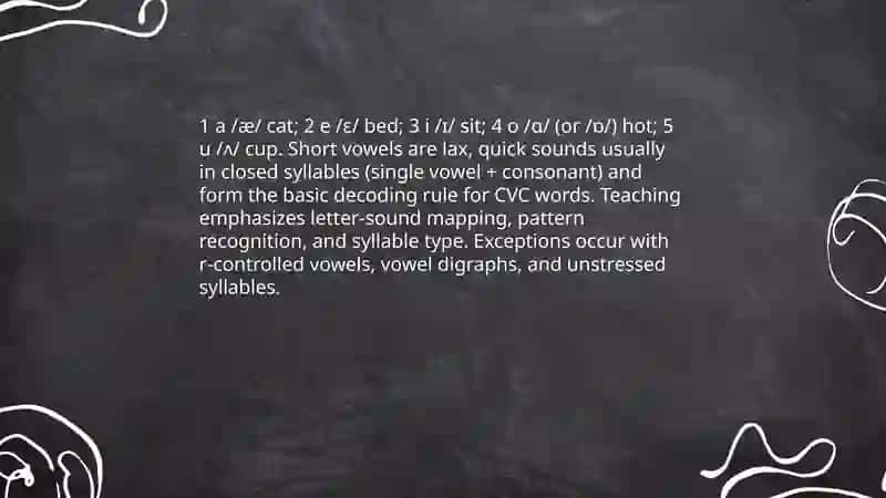 Reading rules of vowels 3