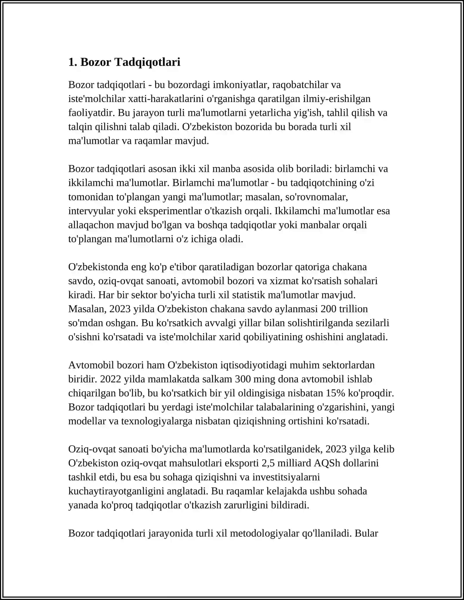 MARKETING STRATEGIYASINI MAVJUD VAZIYATGA MOSLASHTIRISH 3