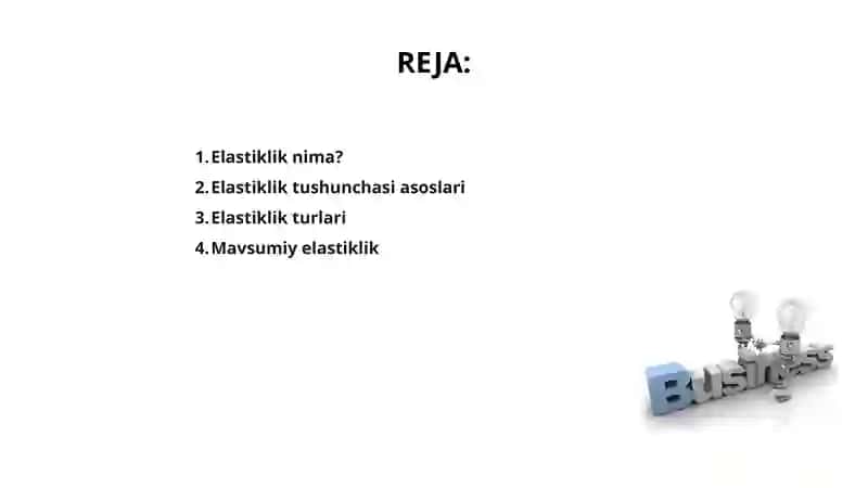 Elastiklik tushunchasi va uning turlari 3
