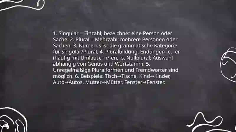 Nemis tilidan singular and plural mavzusi 3