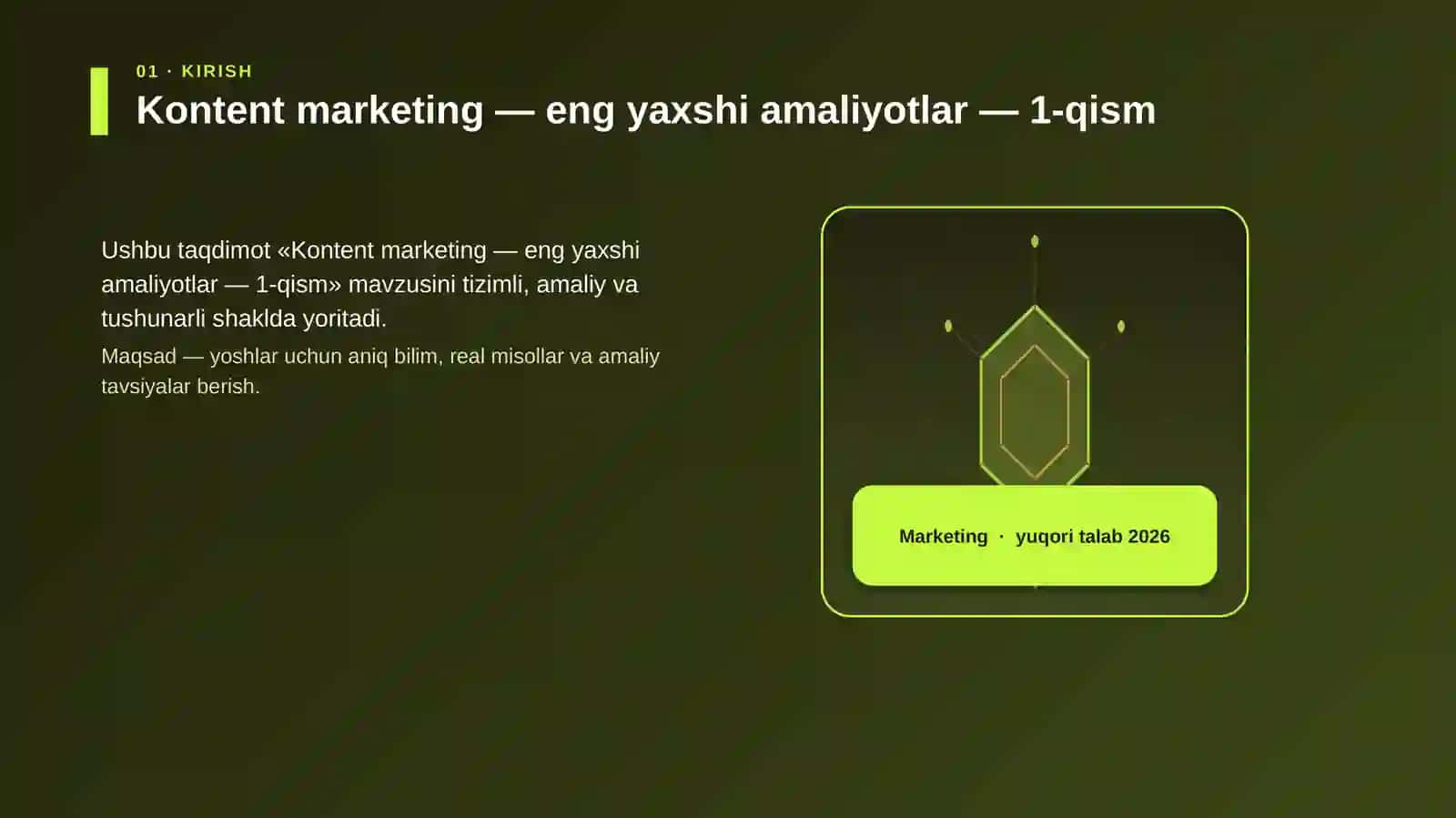 Kontent marketing — eng yaxshi amaliyotlar — 1-qism 3
