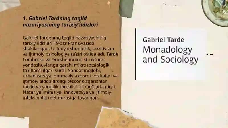 Gabriel Tardning taqlid nazariyasi 3