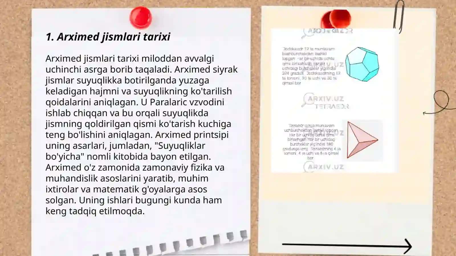 Arximed jismlari 3
