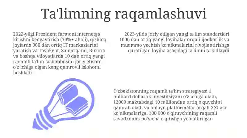 Yangi OʻZbekistonda taʼlim tizimidagi islohotlar 3