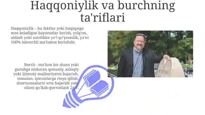Rostgo'ylik va burch 3