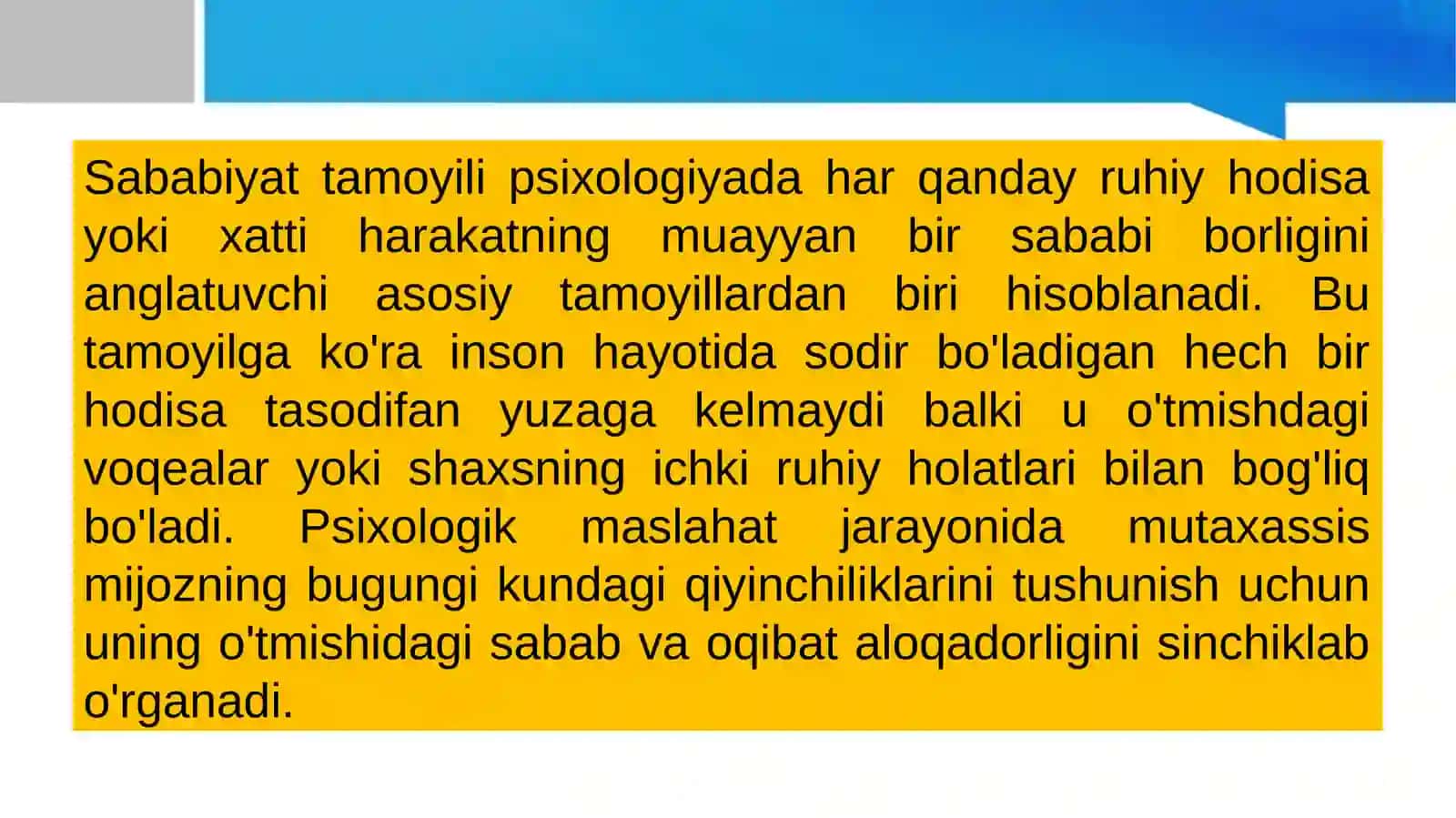 Sababiyat tamoyili 3